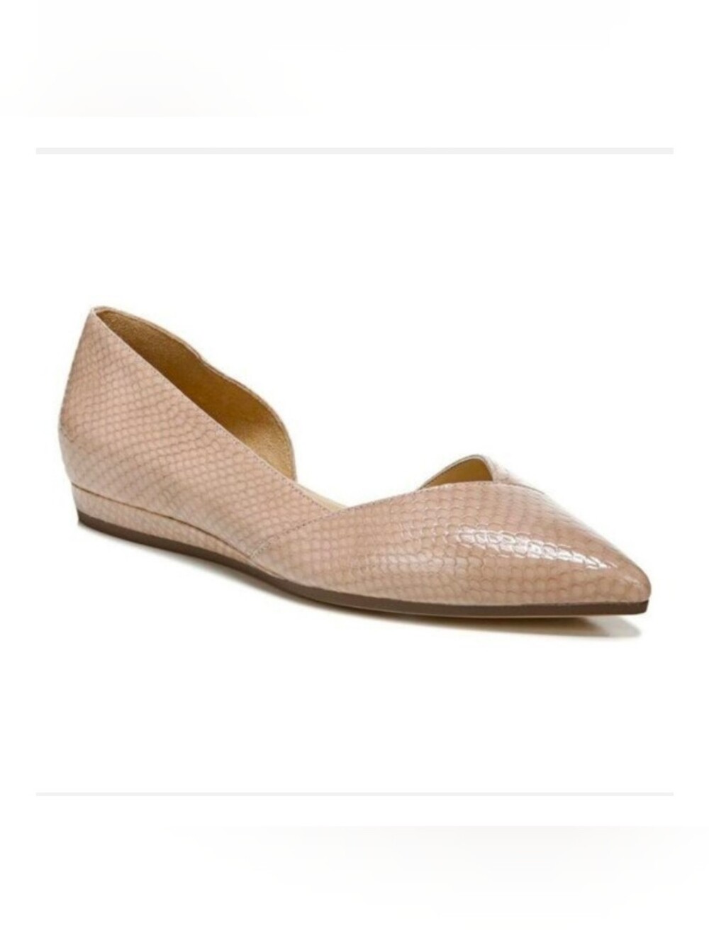 Naturalizer Kristin Mauve Half D'Orsay Pointed Flats